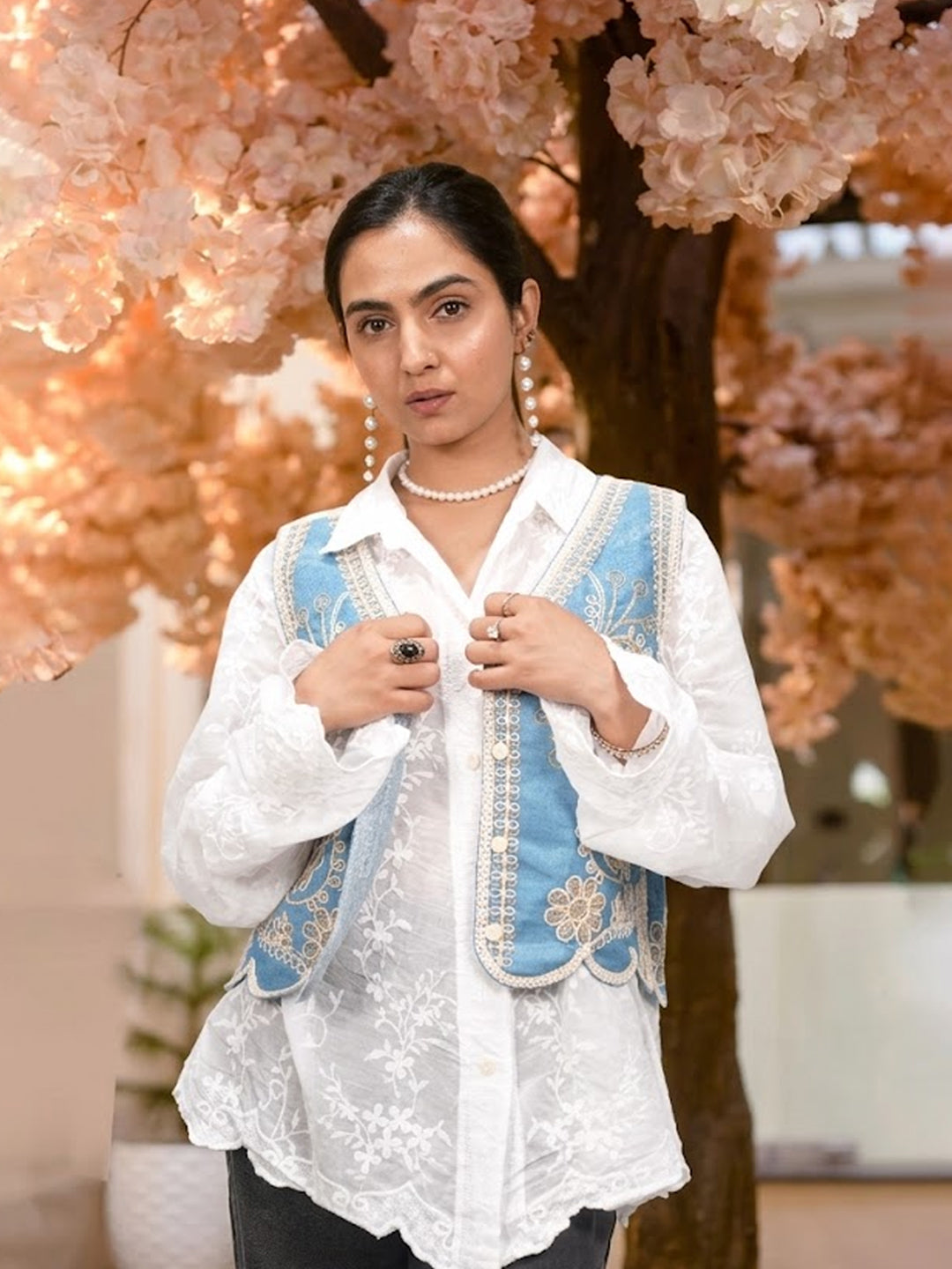 Women’s Embroidered Ethnic Top | Stylish Kurti Top | Casual & Festive Wear