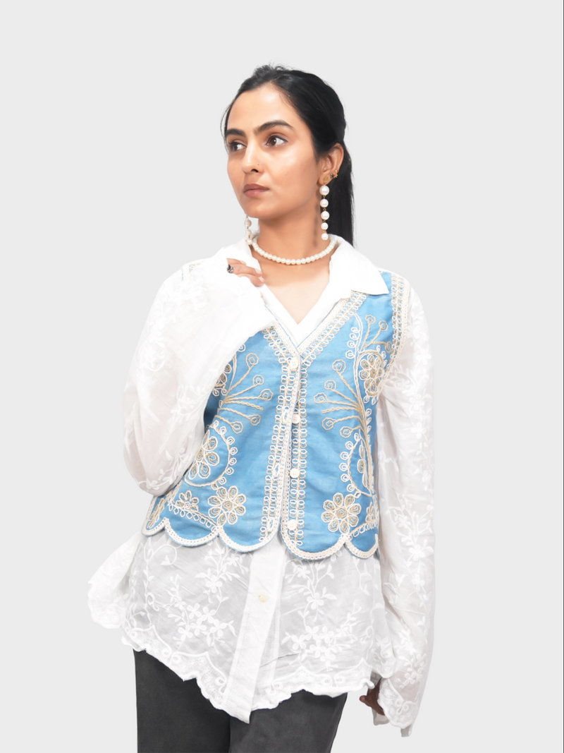 Women’s Embroidered Ethnic Top | Stylish Kurti Top | Casual & Festive Wear