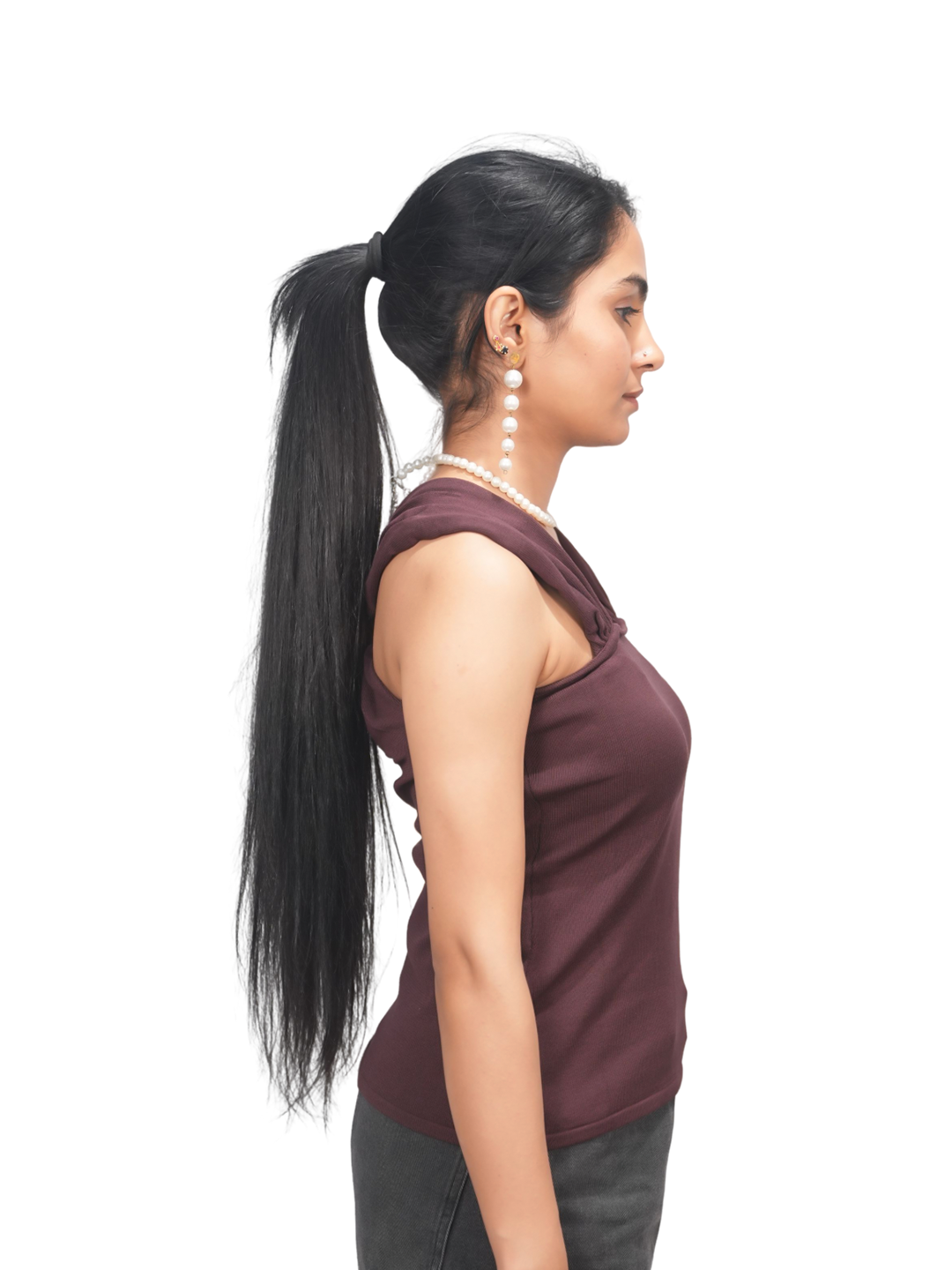 Women’s Shoulder Strap Ribbed Crop Top